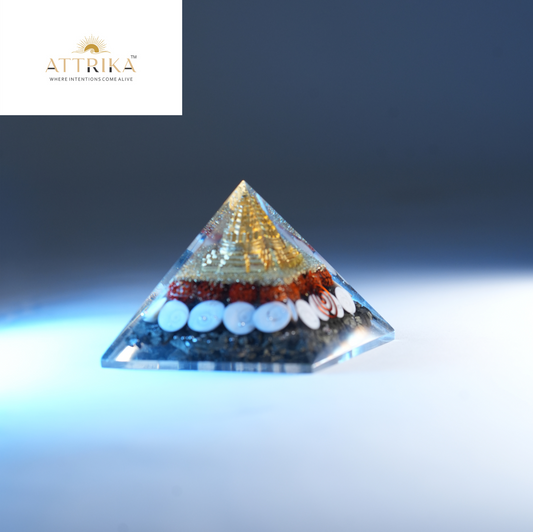 Pyrite Shree Yantra Lakshmi Pyramid- Manifest Financial Growth and Power