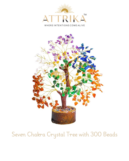 Seven Chakra Crystal Tree with 300 Beads – Manifest Balance & Positive Energy