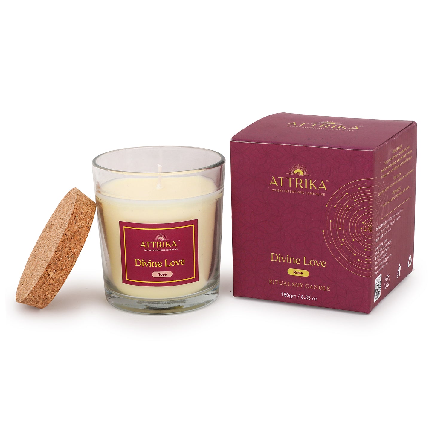 Attrika’s Divine Love Candle + Reed Diffuser Combo