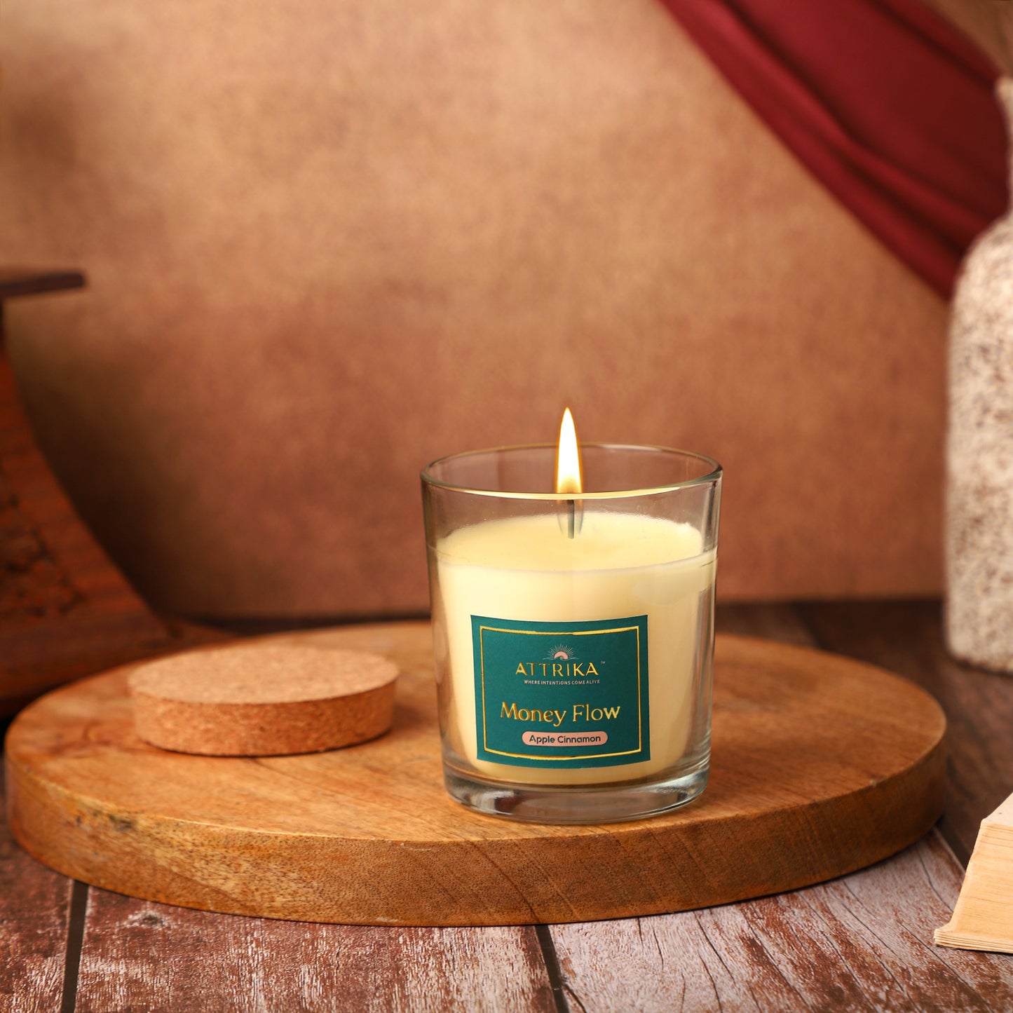 Attrika's Money Flow Reed Diffuser + Divine Love Candle Combo