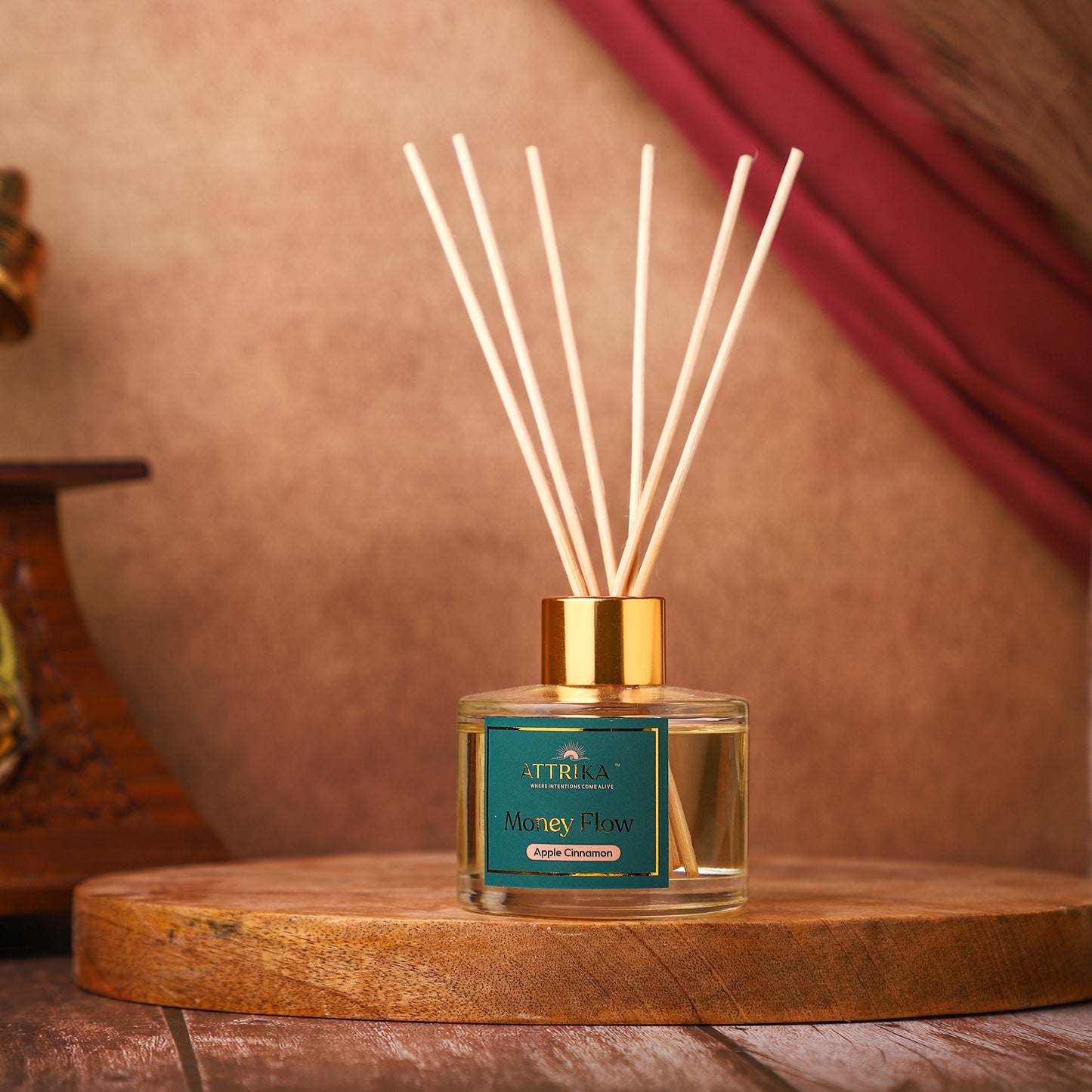 Attrika's Money Flow Reed Diffuser + Divine Love Candle Combo
