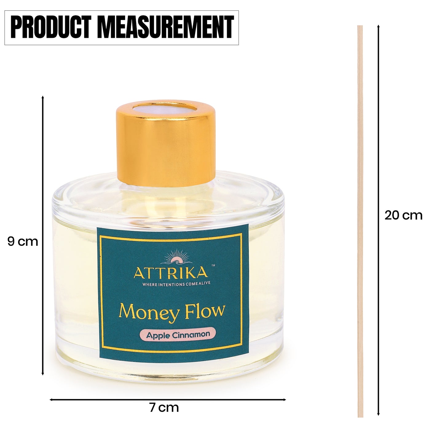 Attrika's Money Flow Reed Diffuser + Divine Love Candle Combo