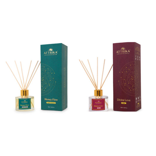 Attrika's Money Flow + Divine Love Reed Diffusers Combo
