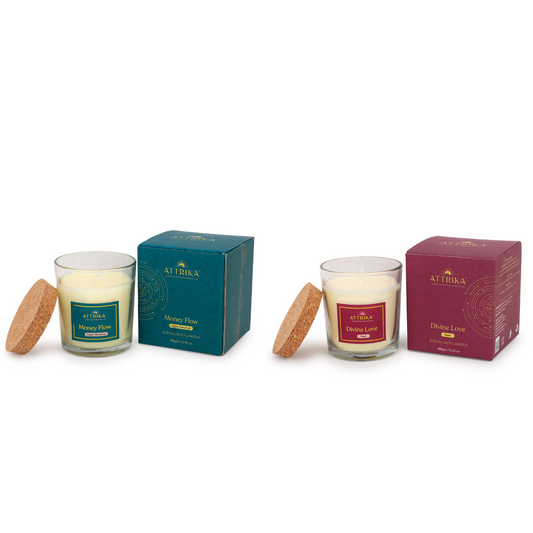 Attrika's Money Flow + Divine Love Candles Combo